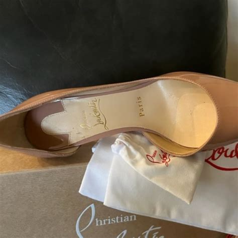 Christian Louboutin Iriza Nude Patent Leather Pumps S Gem