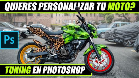 Cómo CAMBIAR el DISEÑO de TU MOTO en Photoshop Fotografía