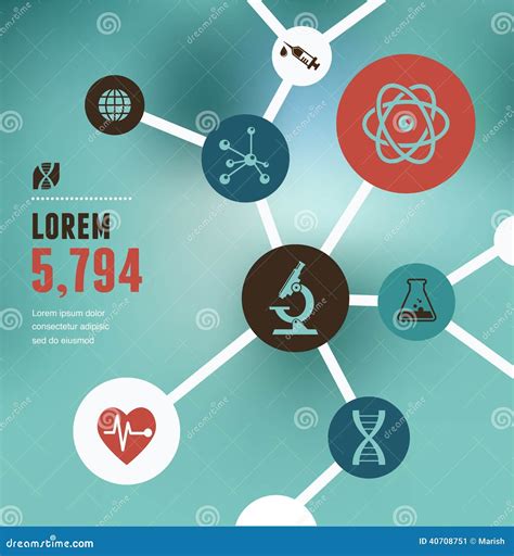 Research Bio Technology And Science Infographic Stock Vector