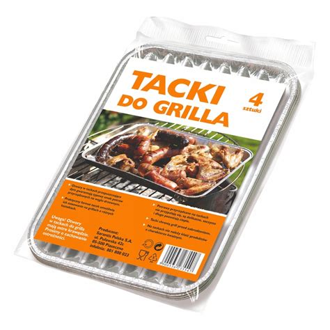 Grosik Tacki Aluminiowe Do Grilla Ma E X Cm X Cena