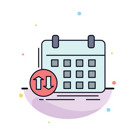 programar clases horario cita evento color plano icono vector 13556663