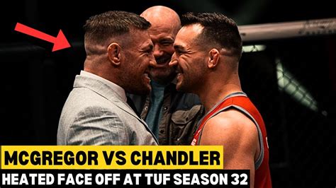 Conor Mcgregor Vs Michael Chandler Face Off At Tuf Video Youtube