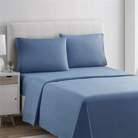 Bed Sheet Set 1800 Spring Color Twin Blue Heaven Clara Clark Twin Kroger