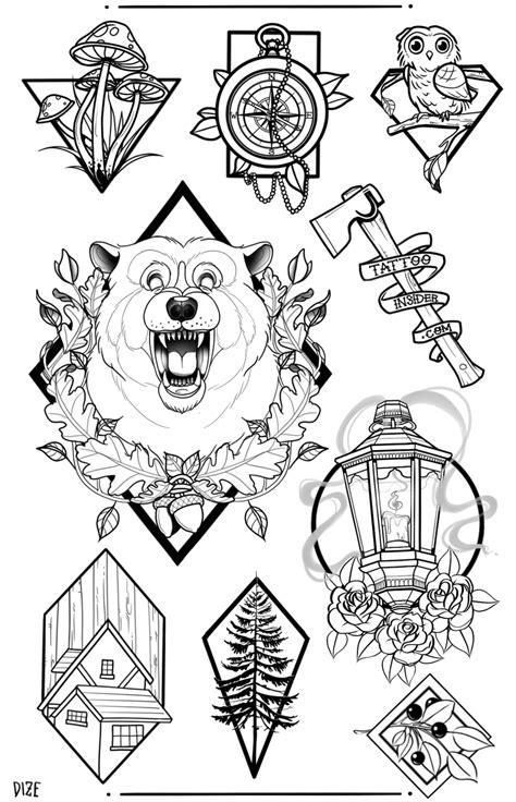 Linework Simple Tattoo Flash Tattoo Flash Linework Simple Tattooflash