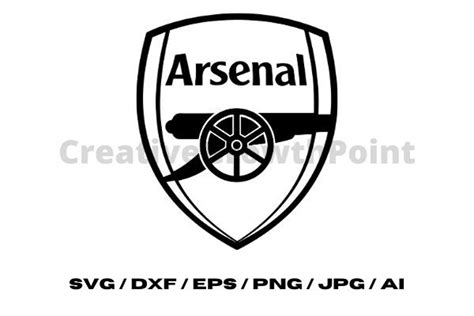 Arsenal Logo Silhouette Svg Png Dxf Ai Eps Etsy