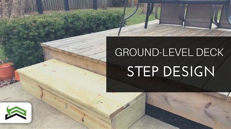 How To Build A Simple Deck Step Youtube