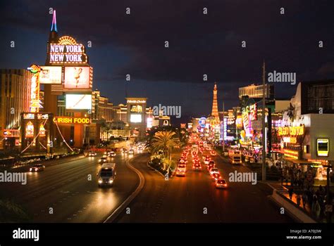 Las Vegas Boulevard The Las Vegas Strip Las Vegas Nevada Stock Photo ...