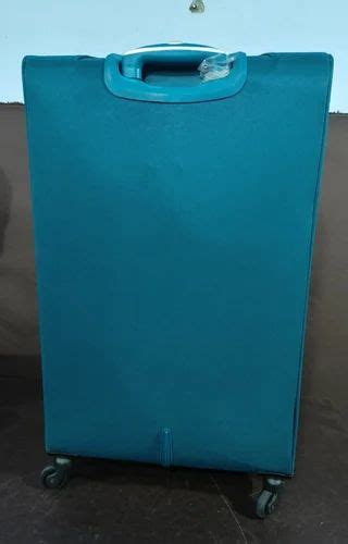 Carryfine Pvc Coated Sea Green Luggage Trolley Bag Prime Size