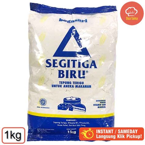 Jual Bogasari Tepung Terigu Segitiga Biru Premium Kg Shopee Indonesia