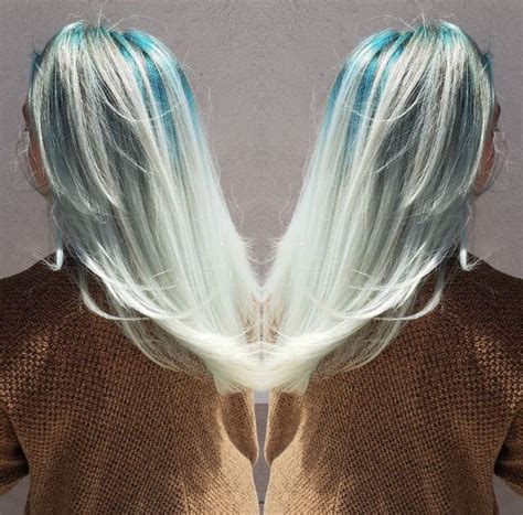 Rooted Turquoise Platinum Blonde Hair Platinum Blonde Hair Platinum