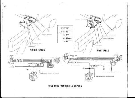 1966 Mustang Windshield Wiper Wiring Diagrams