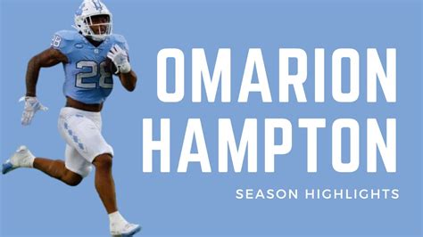 Omarion Hampton Acc Leading Rusher Season Highlights Youtube