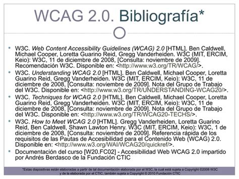 Wcag Pautas De Accesibilidad Al Contenido Web Ppt