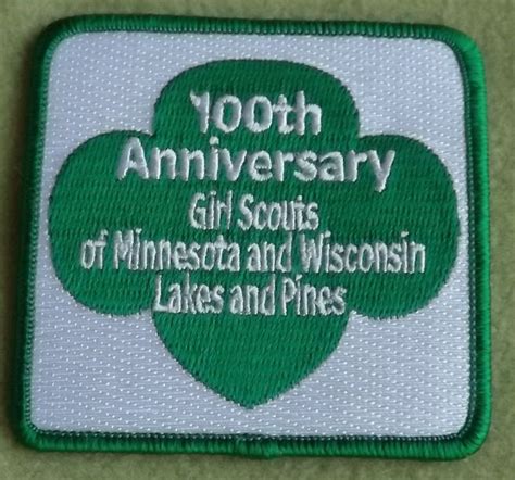 Girl Scouts Lakes And Pines 100th Anniversary Patch