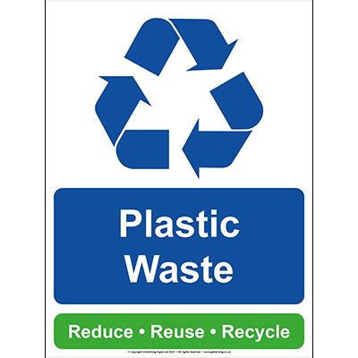 Plastic Waste Recycling Sign | Glendining Signs