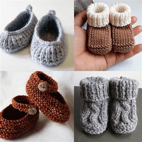 Knit-Booties-for-Social - Six Clever Sisters