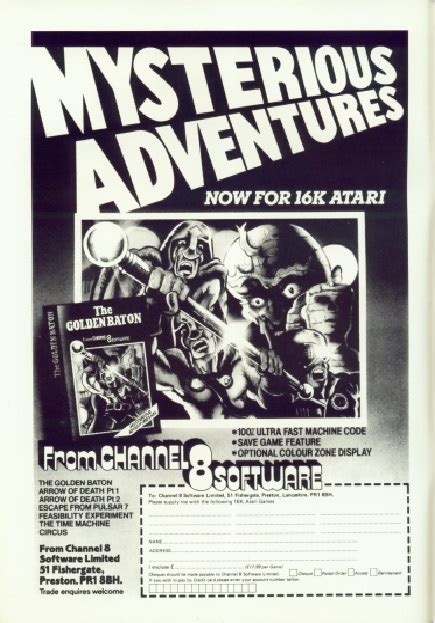 Atari 400 800 Xl Xe Mysterious Adventure No 1 The Golden Baton