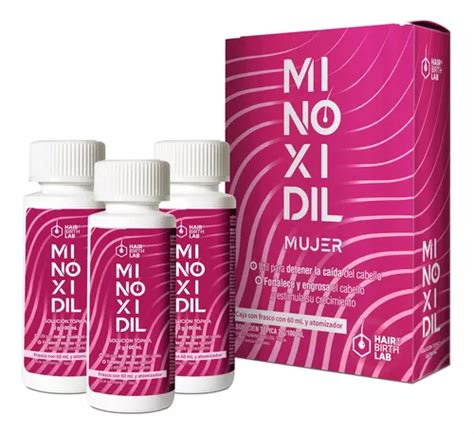 Minoxidil Mujer Hair Birth Lab 60 Ml 3 Pack MercadoLibre