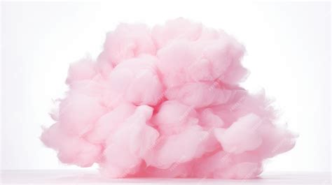 Premium Photo | Pink Cloud of Smoke on White Background