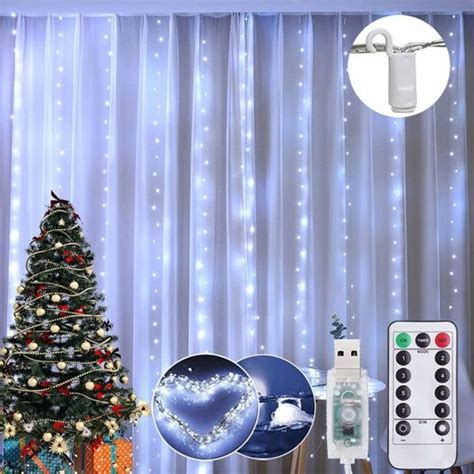 Curtain Lights 8 Modes Remote Control 300 Leds Window Fairy String