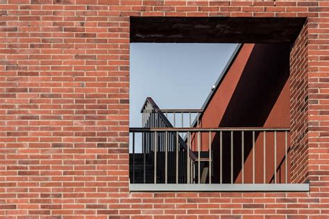 premium photo staircase   brick wall