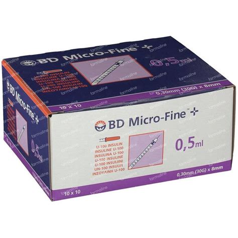 BD Microfine Insuline Spuit 0 5ml 30g 8mm 100 Stuks Online Bestellen