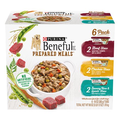 Save on Purina Beneful Prepared Meals Wet Dog Food Variety Pack - 6 ct Order Online Delivery | GIANT