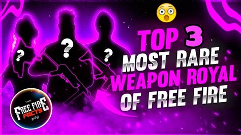 TOP 3 MOST RARE WEAPON ROYAL OF FREE FIRE 3 FREE FIRE FACTS IN SHORTS