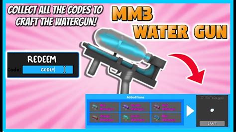 How To Craft The White Watergun In Mm3 Immortal Limited Watergun