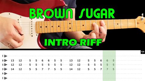 Brown Sugar Guitar Lesson Intro Riff Open G Tuning With Tabs