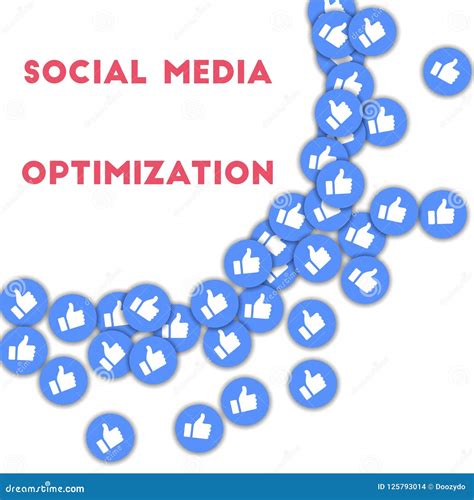 Social Media Optimization. Social Media Icons in Abstract Shape