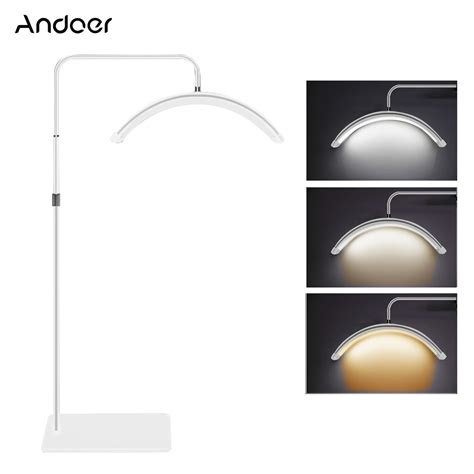 Andoer Half Moon Fill Light Floor LED Video Light With Remote Control