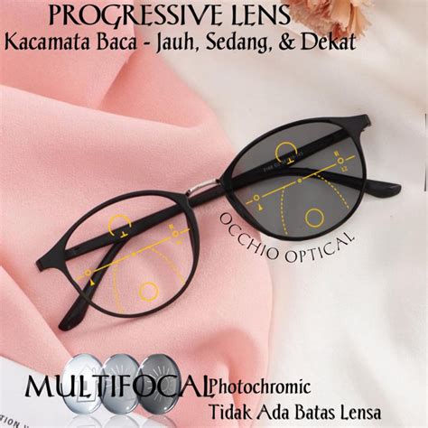 Jual Kacamata Progresif Photochromic Antiradiasi Pria Wanita Kacamata