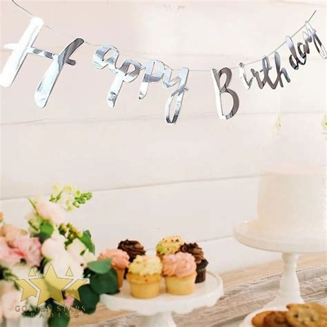 happy birthday banner silver 1 – Golden Stars Trading