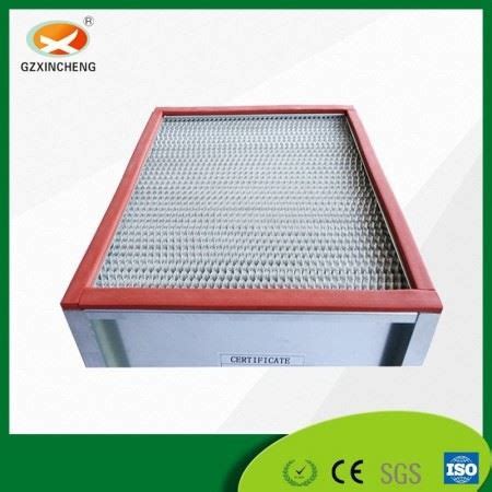 China Customized H13 H14 High Temperature Resistance HEPA Filter