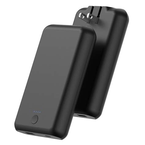 Onn 10k Dual Port Power Delivery Portable Battery With Ac Plug Black