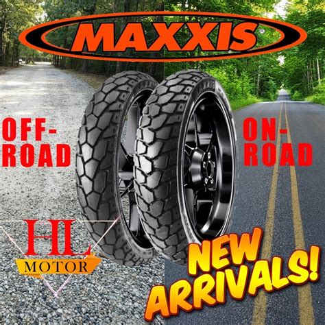 NEW MAXXIS TAYAR MAXXIS DUAL PURPOSE M6239 M6240 MOTORCYCLE TYRE