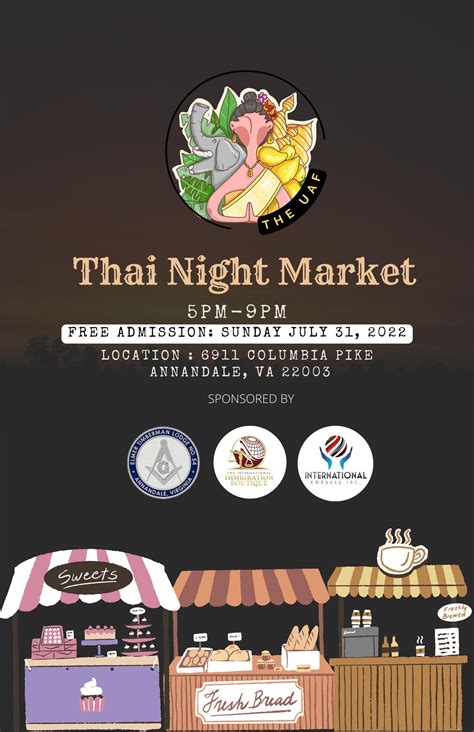 Thai Night Market July 31 Tickets In Annandale Va United States