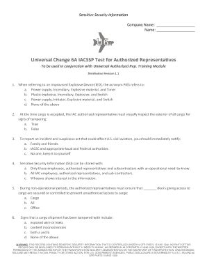 Change 7 Test Answers