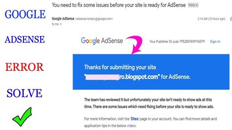 You Need To Fix Some Issues Before Your Site Is Ready For Adsense