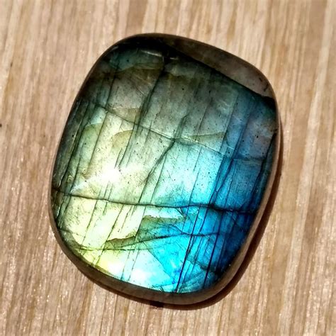 Scenic Blue Fire Modern Shimmering Smooth 100 Natural Labradorite