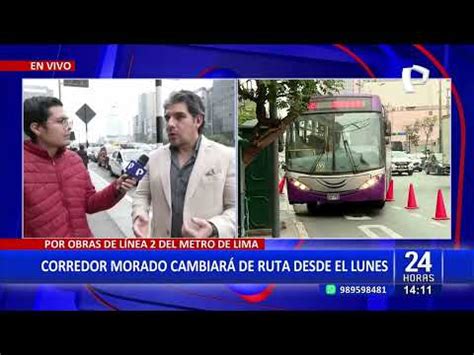 Video Atenci N Corredor Morado Cambiar Su Ruta Desde La Pr Xima