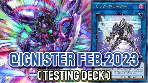 YGOPRO Ignister Feb 2023 Testing Deck YouTube