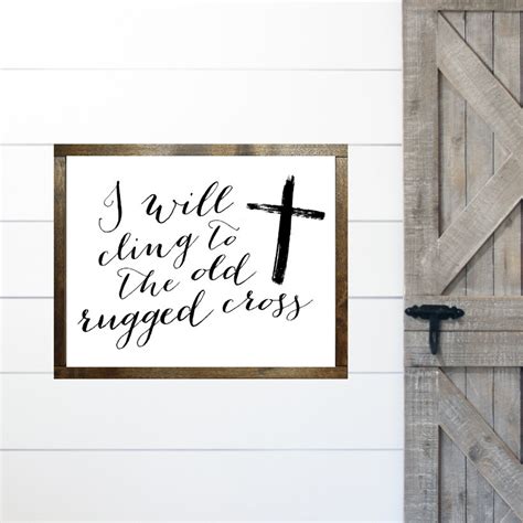 The Old Rugged Cross Lyrics Printable