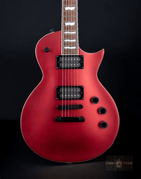 Ltd Ec 256 Candy Apple Red Satin Davis Guitar