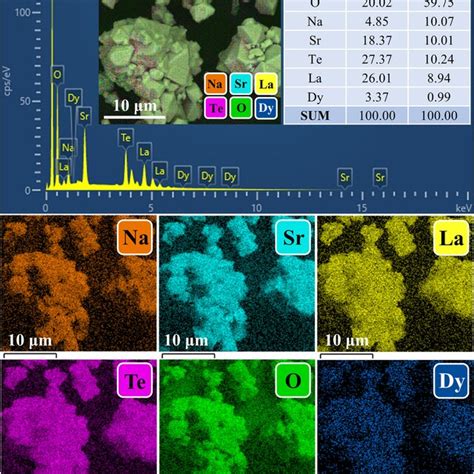 The Eds Spectrum And The Elemental Mapping Of Nslt10 Moldy³