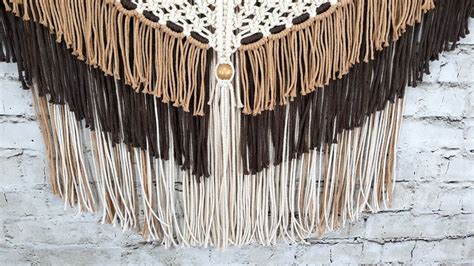 Xl Macrame Wall Decor For Above Bed Large Bedroom Wall Art Hand