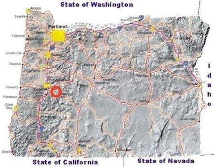 Map of Oregon