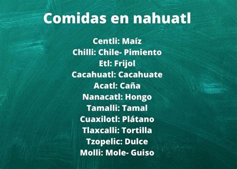 Palabras En Nahuatl Ejemplos De Palabras Nahuatl Y Su Significado