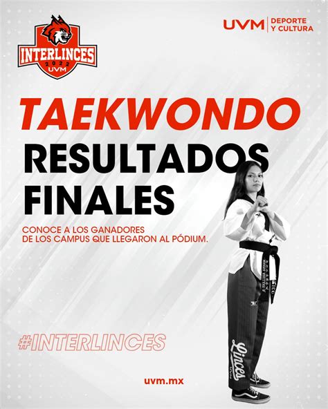 Uvm On Twitter Lince Revisa Los Resultados Finales De Tae Kwon Do